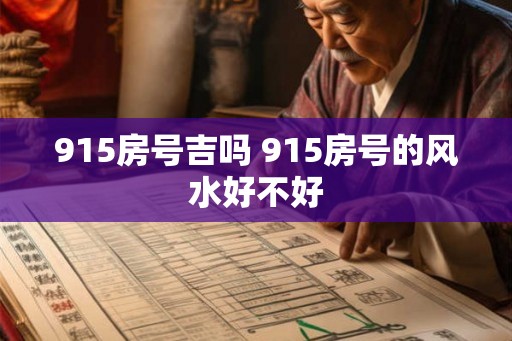 915房号吉吗 915房号的风水好不好