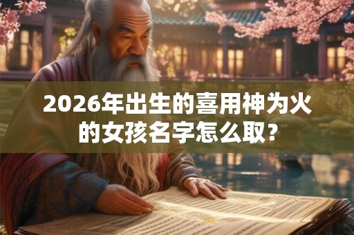 2026年出生的喜用神为火的女孩名字怎么取？