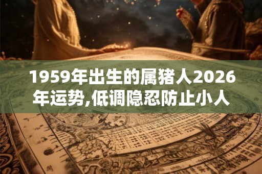 1959年出生的属猪人2026年运势,低调隐忍防止小人 1959年出生的属猪人2026年运势,低调隐忍防止小人