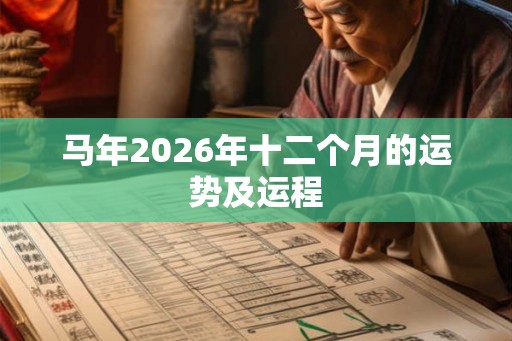 马年2026年十二个月的运势及运程 马年2026年十二个月的运势及运程