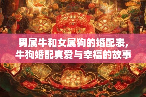 男属牛和女属狗的婚配表,牛狗婚配真爱与幸福的故事