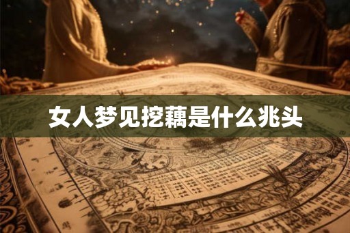 女人梦见挖藕是什么兆头 女人梦见挖藕是什么兆头