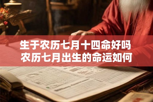 生于农历七月十四命好吗 农历七月出生的命运如何