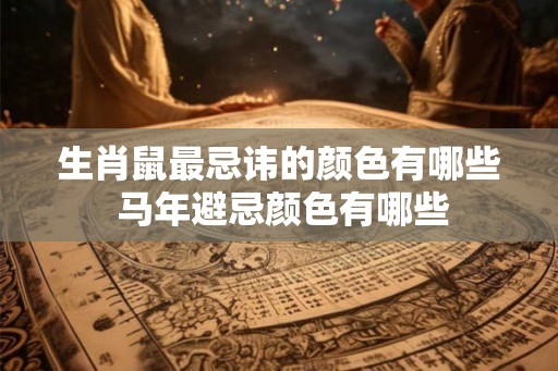 生肖鼠最忌讳的颜色有哪些 马年避忌颜色有哪些 生肖鼠最忌讳的颜色有哪些 马年避忌颜色有哪些