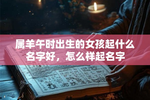 属羊午时出生的女孩起什么名字好，怎么样起名字