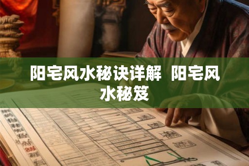 阳宅风水秘诀详解 阳宅风水秘笈 阳宅风水秘诀详解 阳宅风水秘笈