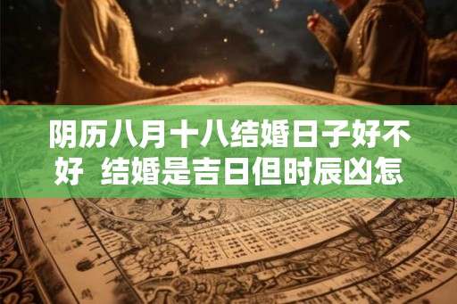 阴历八月十八结婚日子好不好  结婚是吉日但时辰凶怎么办