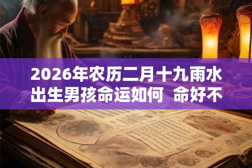 2026年农历二月十九雨水出生男孩命运如何  命好不好