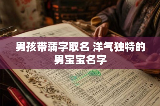 男孩带蒲字取名 洋气独特的男宝宝名字