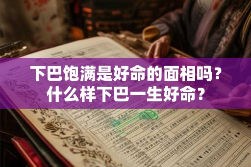 下巴饱满是好命的面相吗?什么样下巴一生好命? 下巴饱满是好命的面相吗?什么样下巴一生好命?
