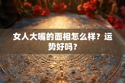女人大嘴的面相怎么样？运势好吗？