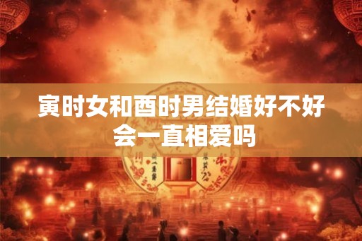 寅时女和酉时男结婚好不好 会一直相爱吗