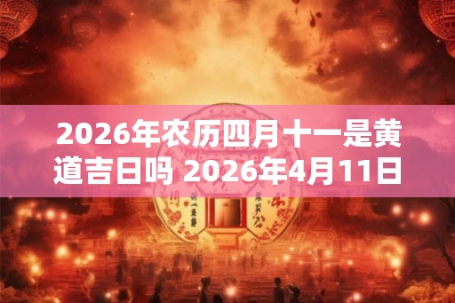 2026年农历四月十一是黄道吉日吗 2026年4月11日是黄道吉日吗