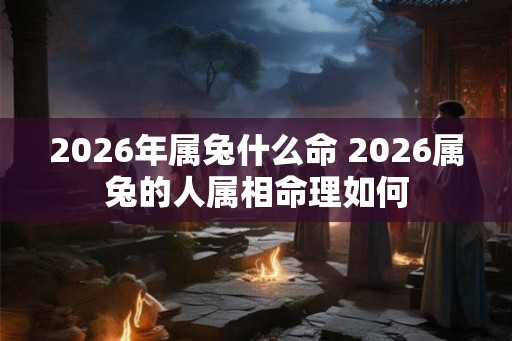 2026年属兔什么命 2026属兔的人属相命理如何