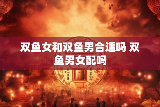 双鱼女和双鱼男合适吗 双鱼男女配吗