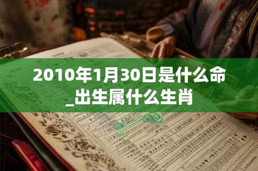 2010年1月30日是什么命_出生属什么生肖