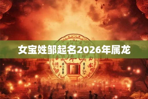 女宝姓邹起名2026年属龙