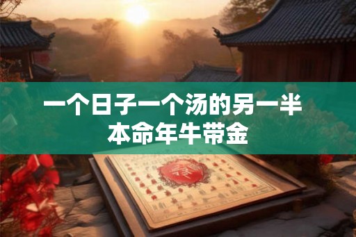 一个日子一个汤的另一半  本命年牛带金