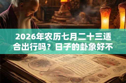 2026年农历七月二十三适合出行吗?日子的卦象好不好? 2026年农历七月二十三适合出行吗?日子的卦象好不好?