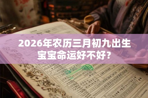 2026年农历三月初九出生宝宝命运好不好? 2026年农历三月初九出生宝宝命运好不好?