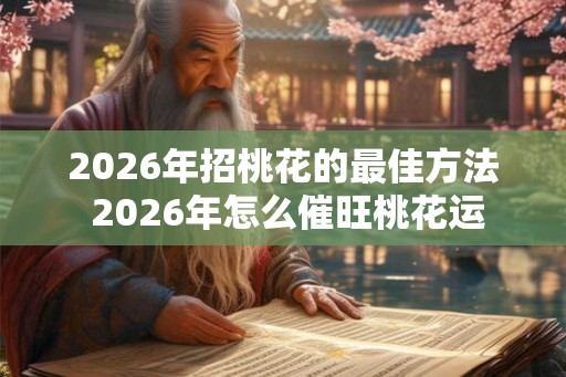 2026年招桃花的最佳方法 2026年怎么催旺桃花运
