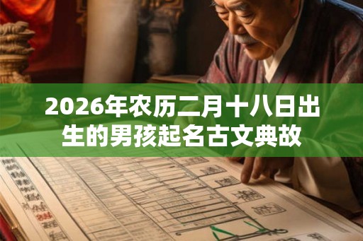 2026年农历二月十八日出生的男孩起名古文典故 2026年农历二月十八日出生的男孩起名古文典故