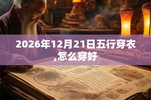 2026年12月21日五行穿衣,怎么穿好