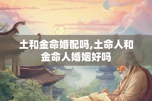 土和金命婚配吗,土命人和金命人婚姻好吗