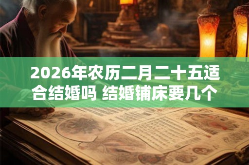 2026年农历二月二十五适合结婚吗 结婚铺床要几个人
