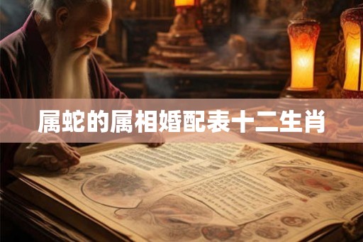 属蛇的属相婚配表十二生肖