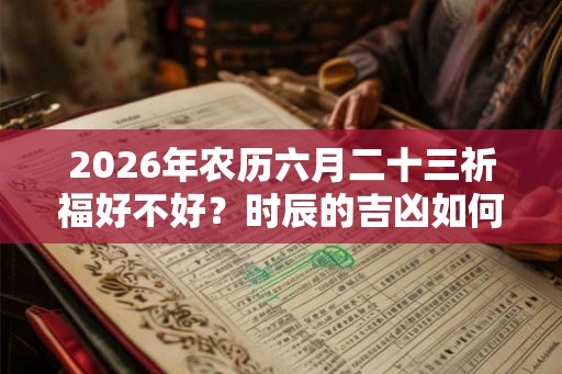 2026年农历六月二十三祈福好不好?时辰的吉凶如何? 2026年农历六月二十三祈福好不好?时辰的吉凶如何?