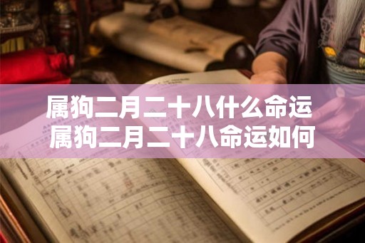 属狗二月二十八什么命运 属狗二月二十八命运如何