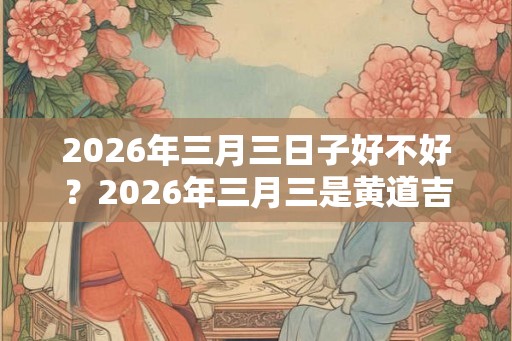 2026年三月三日子好不好？2026年三月三是黄道吉日吗？