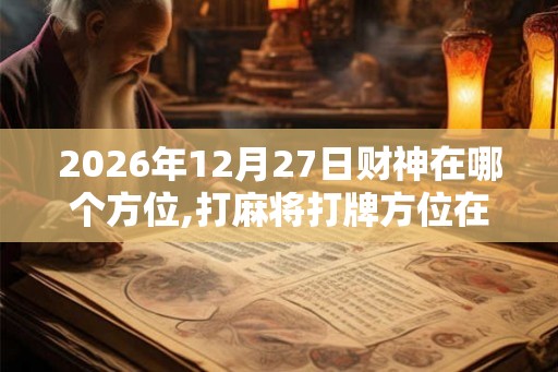 2026年12月27日财神在哪个方位,打麻将打牌方位在哪里