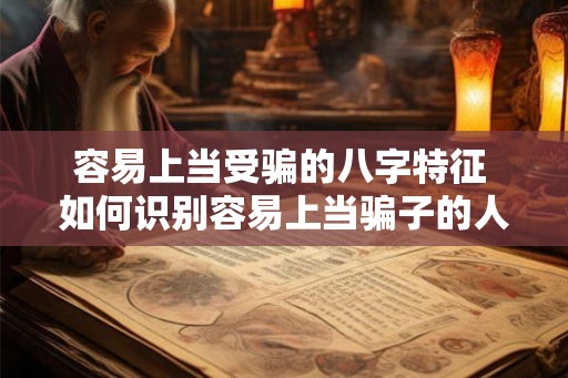 容易上当受骗的八字特征 如何识别容易上当骗子的人