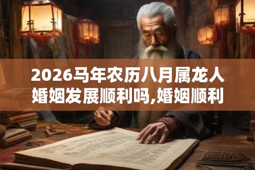 2026马年农历八月属龙人婚姻发展顺利吗,婚姻顺利爱情美满 2026马年农历八月属龙人婚姻发展顺利吗,婚姻顺利爱情美满
