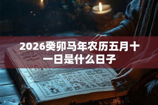 2026癸卯马年农历五月十一日是什么日子