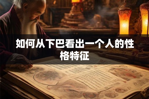 如何从下巴看出一个人的性格特征
