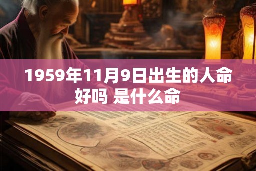 1959年11月9日出生的人命好吗 是什么命