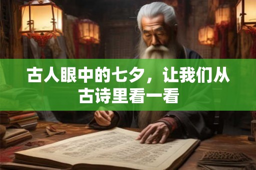 古人眼中的七夕，让我们从古诗里看一看