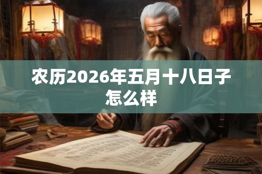 农历2026年五月十八日子怎么样