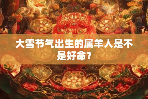 大雪节气出生的属羊人是不是好命？