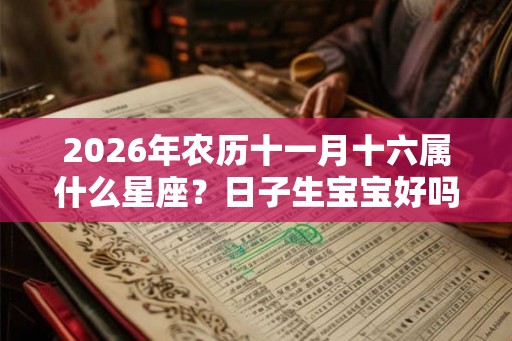 2026年农历十一月十六属什么星座？日子生宝宝好吗？
