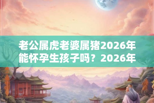老公属虎老婆属猪2026年能怀孕生孩子吗?2026年出生的孩子性格如何? 老公属虎老婆属猪2026年能怀孕生孩子吗?2026年出生的孩子性格如何?