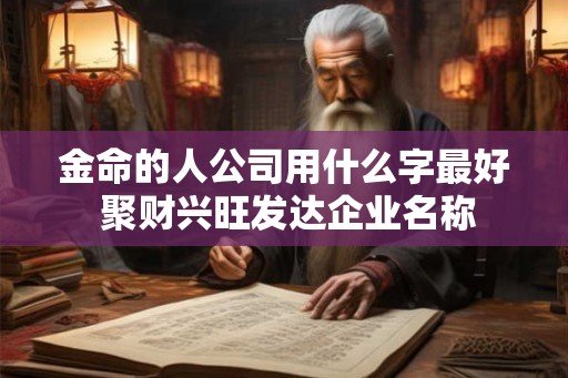 金命的人公司用什么字最好 聚财兴旺发达企业名称 金命的人公司用什么字最好 聚财兴旺发达企业名称
