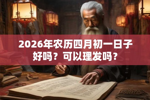 2026年农历四月初一日子好吗？可以理发吗？