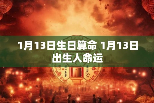 1月13日生日算命 1月13日出生人命运