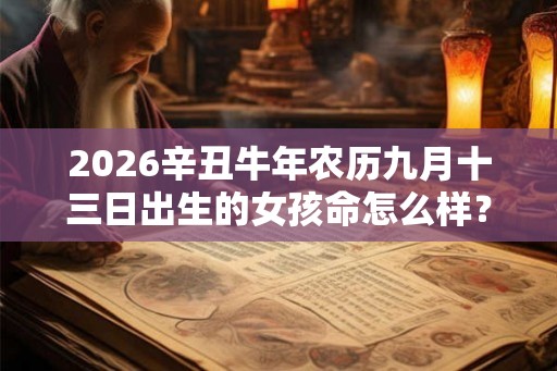 2026辛丑牛年农历九月十三日出生的女孩命怎么样? 2026辛丑牛年农历九月十三日出生的女孩命怎么样?