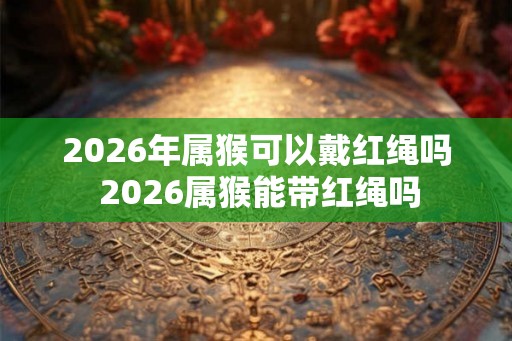 2026年属猴可以戴红绳吗 2026属猴能带红绳吗 2026年属猴可以戴红绳吗 2026属猴能带红绳吗