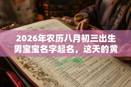 2026年农历八月初三出生男宝宝名字起名,这天的黄历日子好吗? 2026年农历八月初三出生男宝宝名字起名,这天的黄历日子好吗?